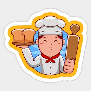 Baker Man Sticker